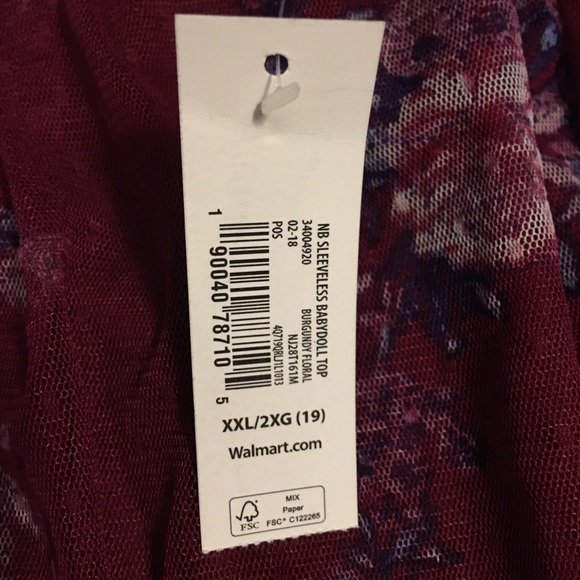 SOLD!! Brand New!! No Boundaries Dressy Tank Top - Picture 4 of 4